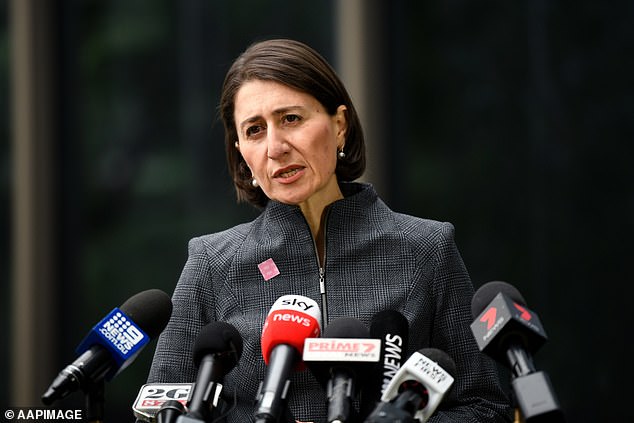 NSW Premier Gladys Berejiklian (pictured) speaks to the media during a press conference in Sydney, Monday, April 20, 2020